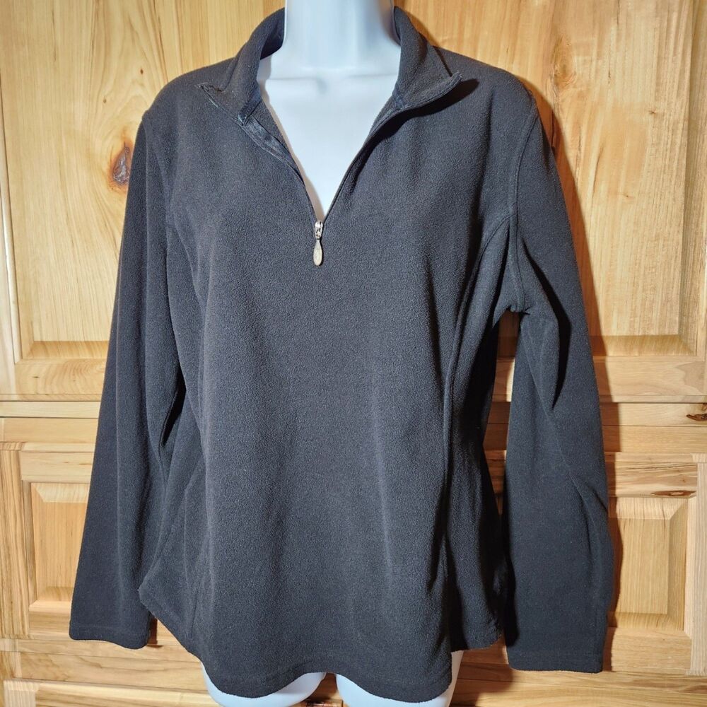 C9 by Champion Womens Large 1/4 Zip Fleece Pullover Black